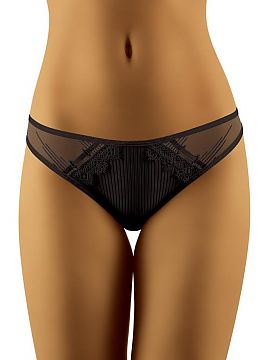 Panties Wolbar  Subtle composition of smooth tulle, lace, and striking striped knit. Sisi is panties designed with flair, so you can feel not only comfortab