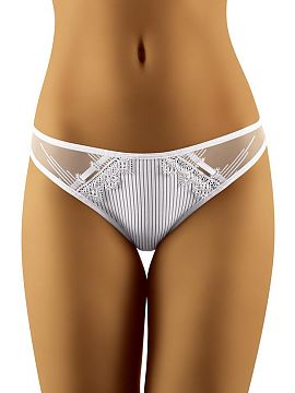 Panties Wolbar  Subtle composition of smooth tulle, lace and eye-catching striped knit. Sisi is panties designed with ambition for you to feel not only comf