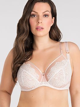 Soft Gorsenia Lingerie  Beige soft bra Romantic Vibe K852 is an ideal choice for women with medium, large and very large breasts. The bra provides the effect of a s