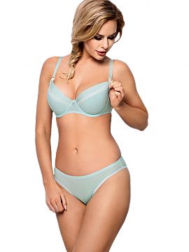 Nursing bra Vena  Bra for nursing moms is made of extremely pleasant to the touch knitwear. Delicate light colors, the inner part of the bowl made of cotton. 