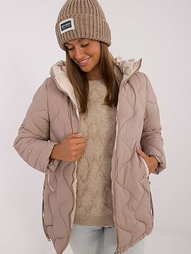 Jacket MBM  Women\'s quilted jacket of standard length, perfect for the autumn and winter season. Made of durable polyester, which ensures comfort and p