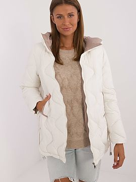 Jacket MBM  Women\'s quilted jacket of standard length, perfect for the autumn and winter seasons. Made of durable polyester, which provides comfort and