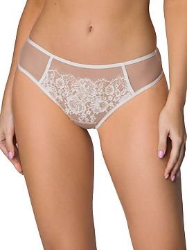 T-backs Mat  Frances thong in beige-milk color is a unique proposition for women who appreciate elegance and subtlety in lingerie. On the front they are 