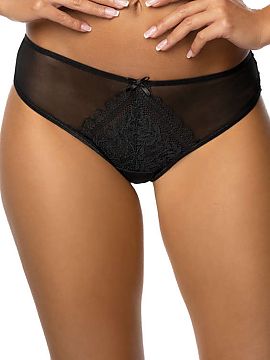T-backs Mat  Delightful in their delicacy, the classic Estelle thong comes in two color versions: white and black. Lace insert on the front sides combine
