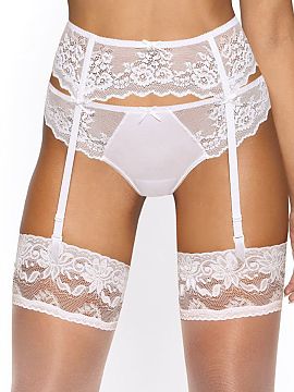 Belt Mat  Unique and sexy Heidi garter belt. Made entirely of charming lace, the back is decorated with fine strips of bow.