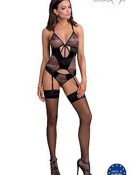 Sexy set Casmir  Lagerta corset will be perfect for women who like a combination of lingerie with a symmetrical, fancy pattern, unusual cut, and interesting 