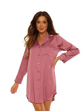 Nightshirt De Lafense  This unique nightshirt is a proposal for women who value luxury and comfort. Made of elegant, shimmering satin, the nightshirt is soft, plea