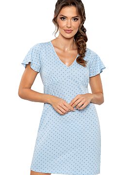 Nightshirt Donna  This charming nightshirt is a proposal for women who value comfort and natural materials. Made of soft, breathable cotton, the nightshirt is