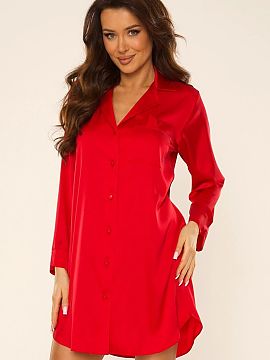 Nightshirt De Lafense  This unique nightgown is a proposal for women who appreciate luxury and comfort. Made of elegant, shiny satin, the nightgown is soft, pleasa