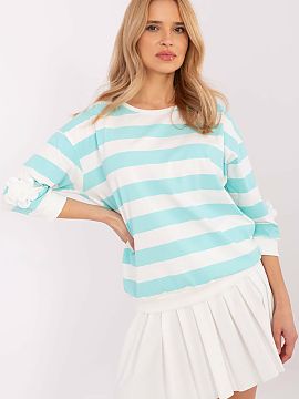 Blouse Relevance  Casual blouse put on over the head, perfect for everyday wear and work. Made of soft and breathable cotton with elastane, it provides comfor