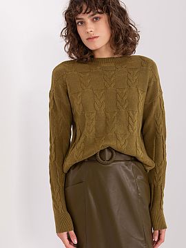 Jumper AT  A women\'s sweater pulled over the head is a perfect choice for everyday wear. The classic round neckline and long sleeves provide comfort a
