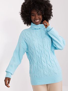 Turtleneck AT  This turtleneck sweater is a perfect choice for everyday, work, or meetings with friends. Its varied knit texture on the front gives it a un