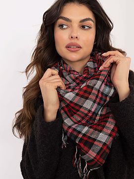Neckerchief AT  Stylish checkered Arab scarf is the perfect addition to everyday and casual stylizations. Made of soft, pleasant to the touch material, it p