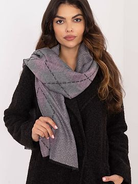 Neckerchief AT  Elegant scarf with a geometric pattern is a stylish accessory that will perfectly complement any wardrobe. Made of high-quality viscose, it 