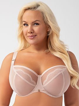 Soft Gorsenia Lingerie  Elegant and functional soft bra designed for women with larger breasts. Deep, comfortable cups without padding perfectly fit the silhouette,