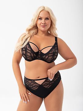Panties Gorsenia Lingerie  Classic high-waisted panties that combine comfort with elegance. Thanks to the flat elastic, the panties fit perfectly to the body, providin