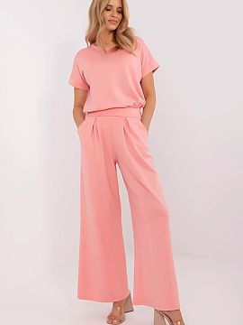 Tracksuit trousers Relevance  Stylish palazzo-style sweatpants, combining comfort and elegance in everyday outfits. Made of a soft blend of viscose, polyester, and elasta