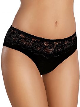Panties Gabidar  Comfortable, yet very feminine panties with a comfortable belt made of tempting lace in floral patterns. They fit the body perfectly.