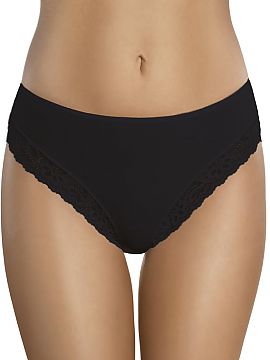 Panties Gabidar  Panties made of cotton with addition of elastane, thanks to which they adhere perfectly to the body. Decorative floral lace motif adds a spe