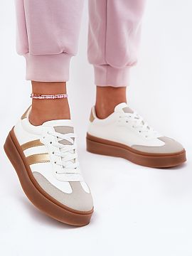 Sport Shoes Step in style  Stylish women\'s sneakers set on a platform that not only increases height by a few centimeters, but also adds a stylish look. Made of eco l