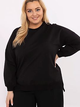 Plus size sweatshirt Relevance  Women\'s plus size casual sweatshirt is a perfect choice for everyday wear for women who appreciate comfort and trendy minimalism. Made of s