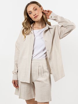 Long sleeve shirt awama  Timeless classic, this shirt is a combination of elegance and comfort. The loose fit ensures freedom of movement, while the breathable cotto