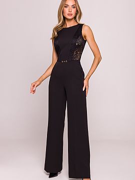 Suit Moe  Unique jumpsuit that combines classic elegance and subtle sensuality. Made of smooth, pleasant to the touch fabric, enriched on the sides wi