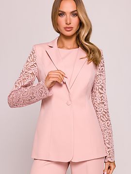 Jacket Moe  Stylish blazer that combines timeless form with modern detail. Made of smooth, high-quality fabric, it has been enriched with long sleeves m