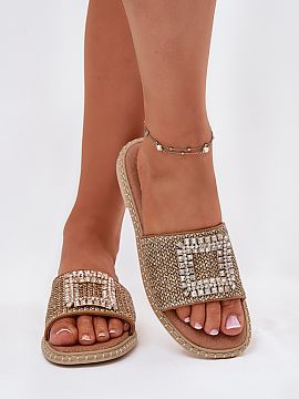 Flip-flops Step in style  Women\'s sandals from the Artiker brand are a perfect choice for warm days. Set on a flat heel, they provide comfort all day long. The strap