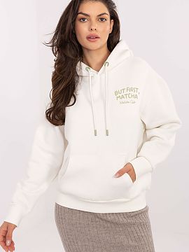 Sweatshirt Sublevel  Women\'s sweatshirt with a casual character, perfect for everyday wear, combines comfort with a fashionable look. Made of soft and pleasant 