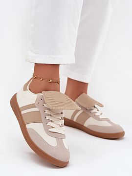 Sport Shoes Step in style  Women\'s sneakers made of eco leather. They are characterized by a unique, rolled tongue that gives them a modern look. They offer comfort t