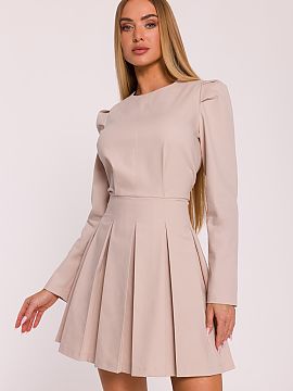 Daydress Moe  A dress made of denim-imitating fabric is an elegant and modern proposal, perfect for many occasions. The material is slightly stiff, matte,