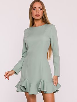 Cocktail dress Moe  Subtle and feminine dress made of smooth fabric with a matte finish is a perfect choice for many occasions. The simple form has been enhance