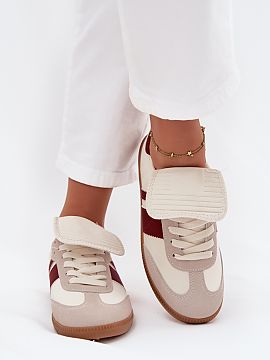 Sport Shoes Step in style  Women\'s sneakers made of eco leather. They are characterized by a unique, rolled tongue that gives them a modern look. They offer comfort t
