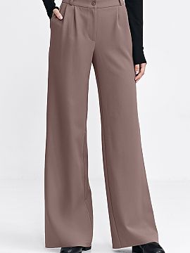 Trousers Nife  Stylish women\'s trousers with a relaxed fit are the perfect combination of comfort and elegance. They have a medium waist that beautifully 