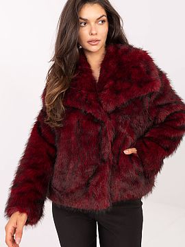 Jacket Rue Paris  Women\'s fur jacket is an elegant and comfortable choice, perfect for everyday outings, work, and special occasions. Made of a blend of poly
