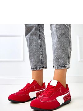 Sport Shoes Solea  Sport shoes with white accents are a fashionable and comfortable choice for everyday, urban stylizations. Made of ecological suede leather, 