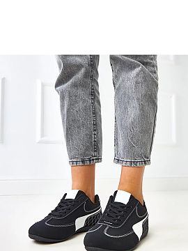 Sport Shoes Solea  Sport shoes with white accents are a trendy and comfortable choice for everyday, urban styling. Made of ecological suede leather, they combi