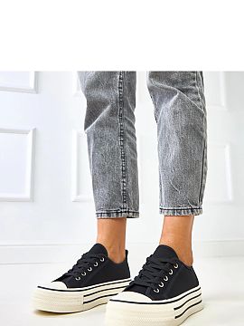 Sneakers Solea  Sneakers with platform laces are a combination of sporty style with modern design. Made of durable fabric, they provide lightness and comfor