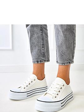 Sneakers Solea  Platform lace-up sneakers are a combination of sporty style with modern design. Made of durable fabric, they provide lightness and comfort f