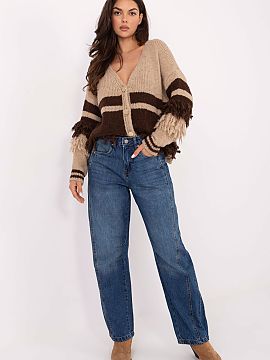 Jeans Sublevel  Women\'s balloon fit jeans in a casual style, perfect for everyday wear. Made of high-quality cotton, they provide comfort and durability. T