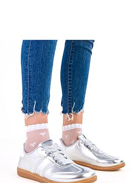 Sport Shoes Solea  Women\'s sport shoes with a modern character, made of high quality eco leather. The model laced with satin laces stands out with an elegant,