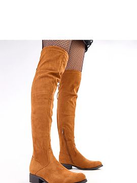 Thigh-Hight Boots Solea  Suede boots made of eco-leather are a combination of elegance and comfort for colder days. The rounded toe and insulation provide comfort, w