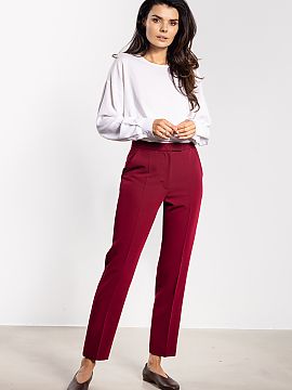 Women's pants awama  Elegant cigarette pants are a timeless element of wardrobe, perfect for the office and evening outings. The classic cut with a crease slims 