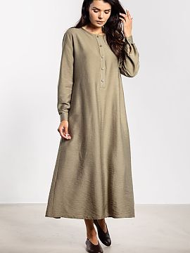 day dress awama  The maxi dress with a simple cut A combines elegance with everyday comfort. The ankle-length subtly elongates the silhouette, and the minima