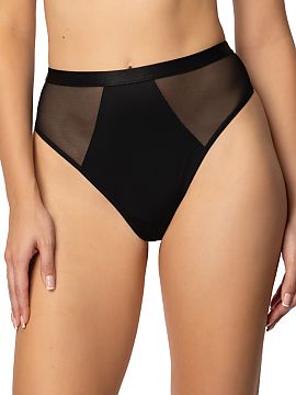 T-backs Mat  Capri Black String is the perfect combination of feminine charm, comfort, and modern design. This model goes well with the Capri bra, creati
