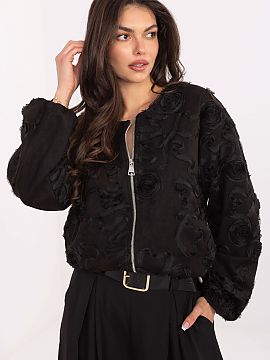 Jacket Rue Paris  Stylish women\'s bomber jacket combining elegance with everyday comfort. Perfect for transitional seasons: autumn, winter, and spring. Made 