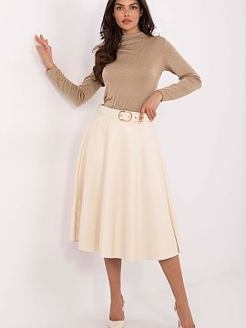 Skirt Italy Moda  Stylish skirt made of high-quality eco leather is the perfect choice for women who appreciate elegance and comfort. The midi length model pe