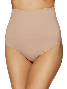 T-backs Gorteks  Comfortable high-waisted thong. Made of elastic material, the thong gently shapes the stomach and hips, without flattening or cutting into t