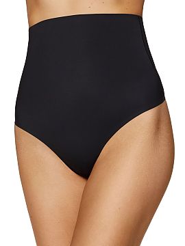 T-backs Gorteks  Comfortable high-waisted thong. Made of elastic material, the thong gently shapes the stomach and hips, without flattening or cutting the bu